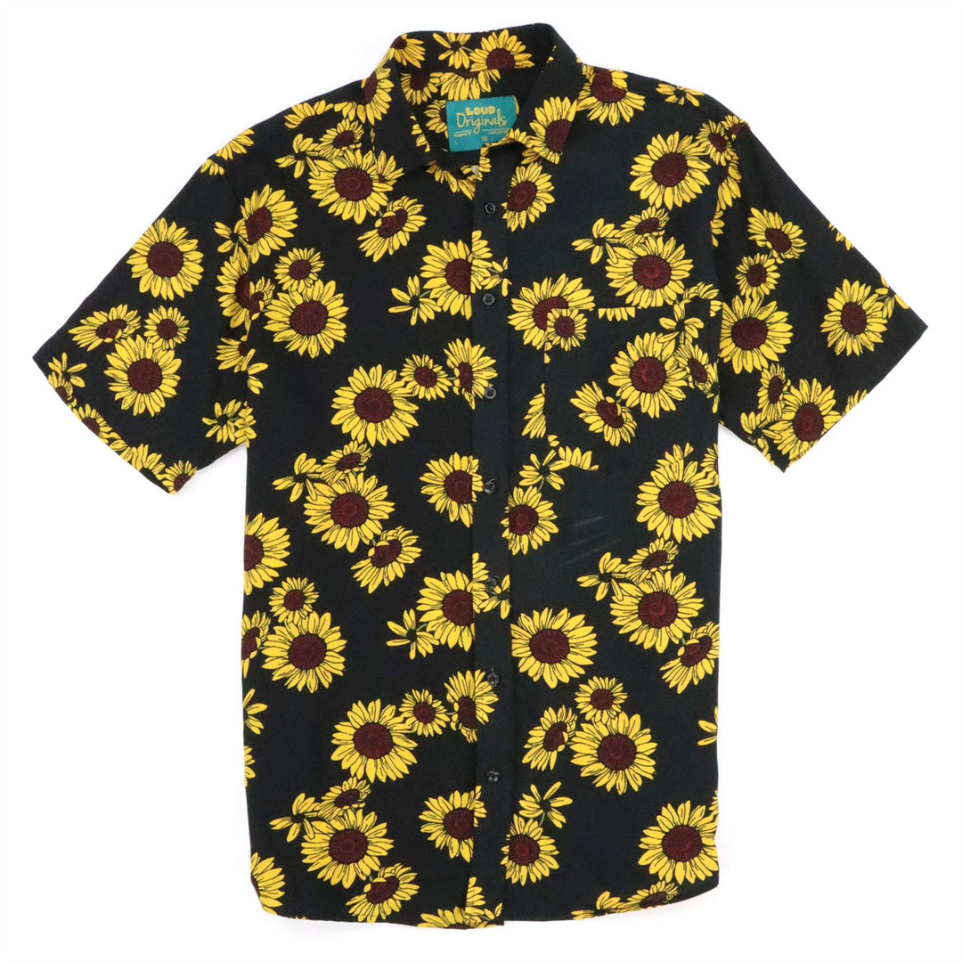 Regular Fit Short Sleeve Shirt - Midnight Sunflower
