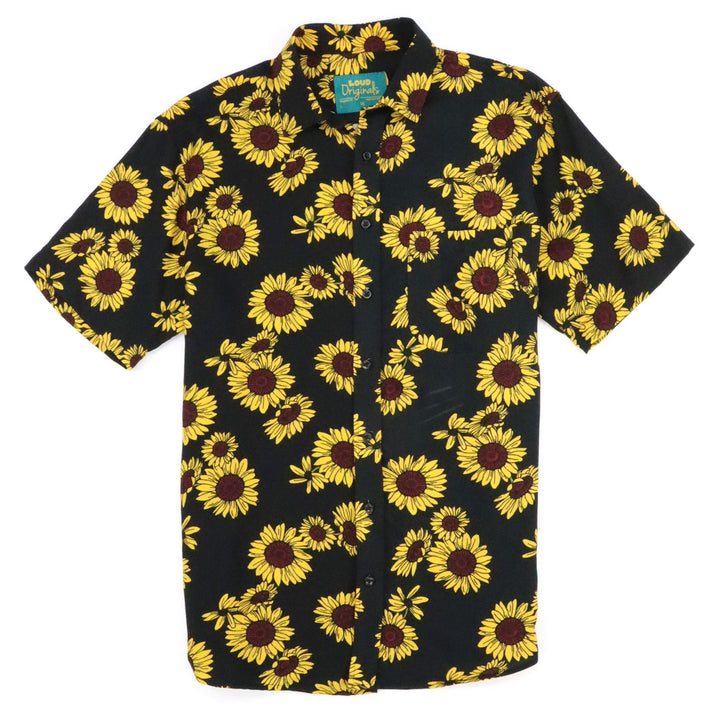 Regular Fit Short Sleeve Shirt - Midnight Sunflower