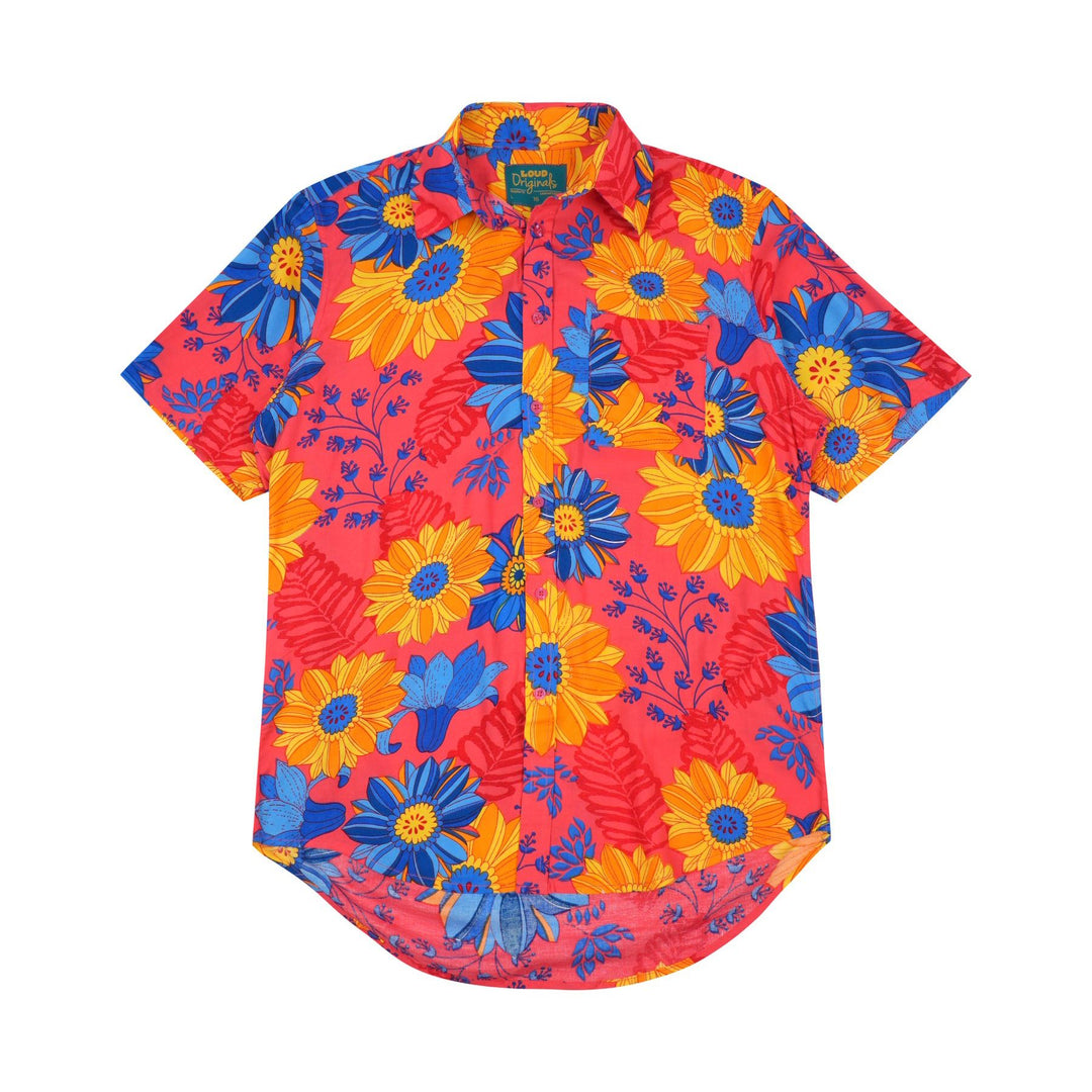 Regular Fit Short Sleeve Shirt - Sunburst Meadow