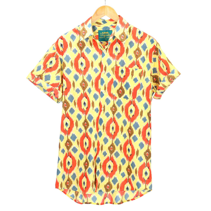 Regular Fit Short Sleeve Shirt - Sunset Ikat