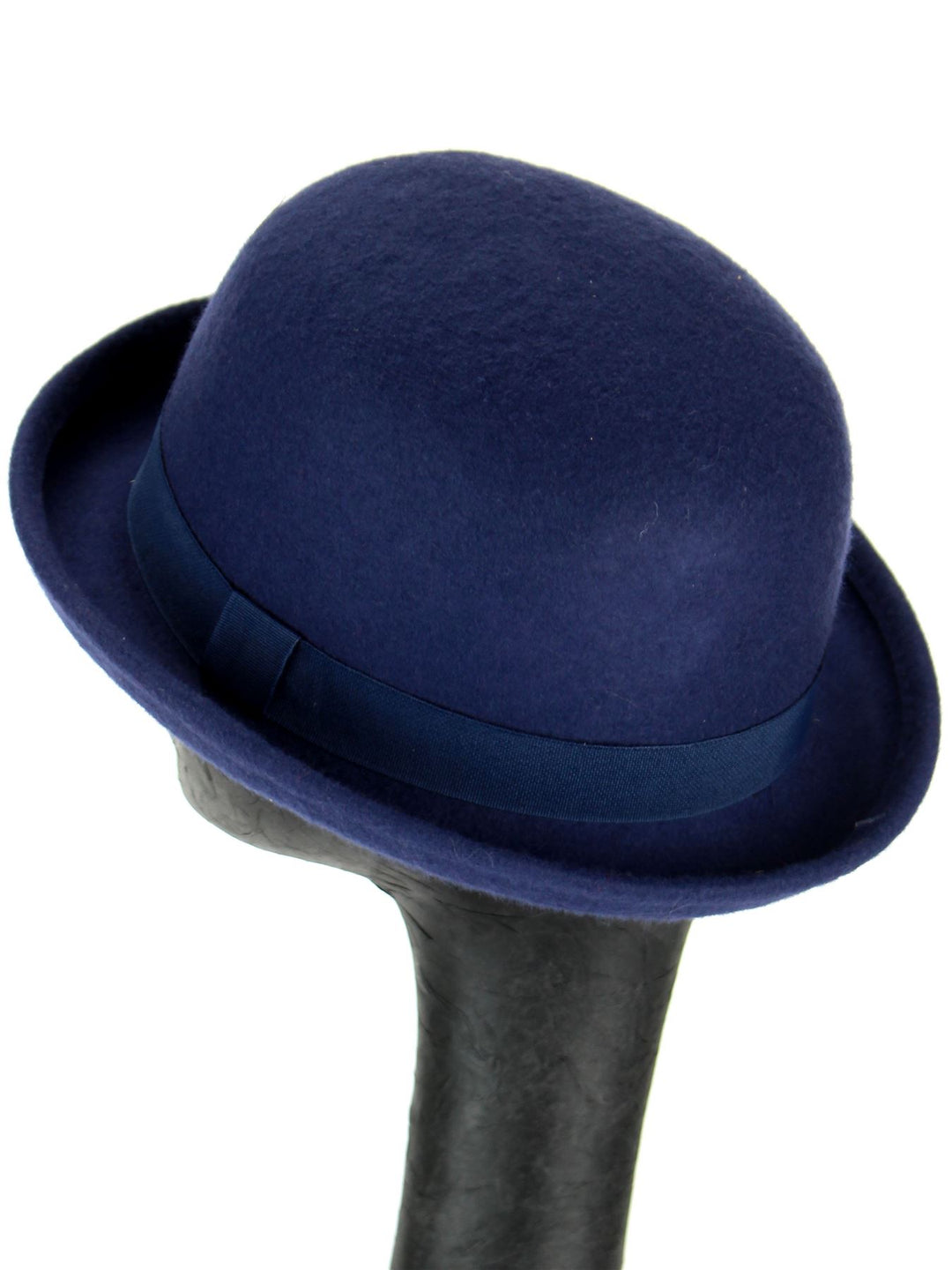 Wool felt bowler Derby hat - Blue