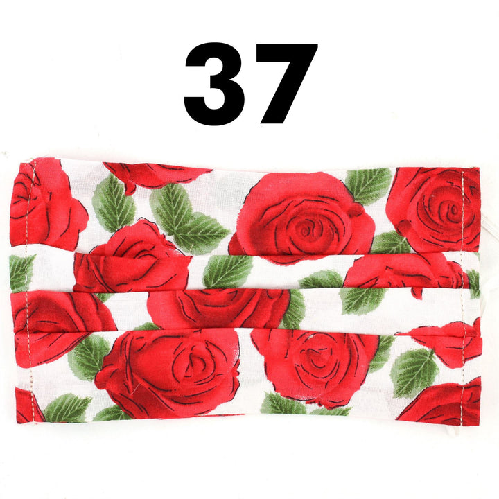 100% Cotton Handmade Pleated Face-Mask