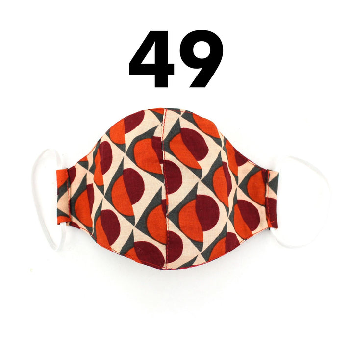 100% Cotton Handmade Pleated Face-Mask