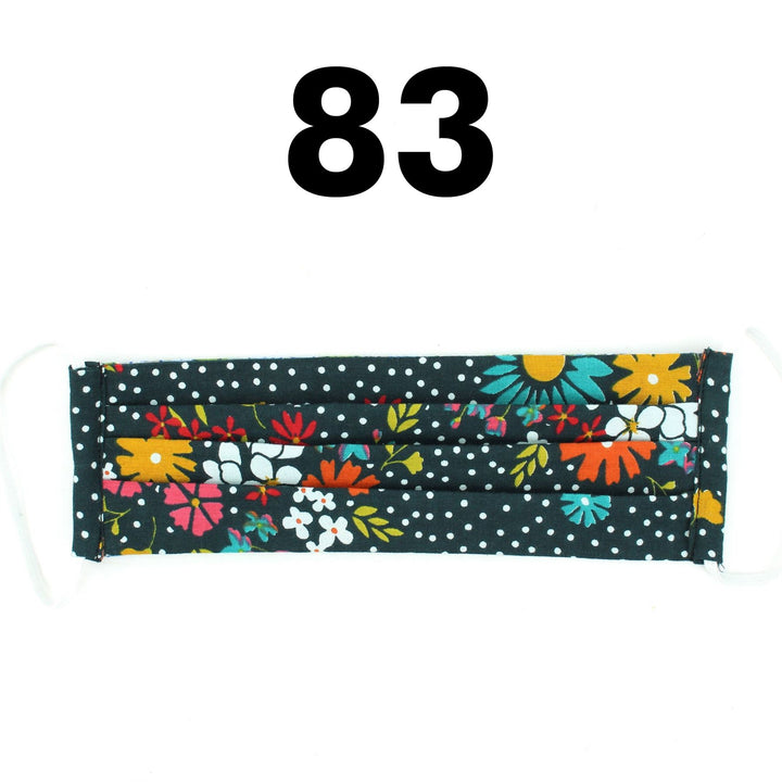 100% Cotton Handmade Pleated Face-Mask