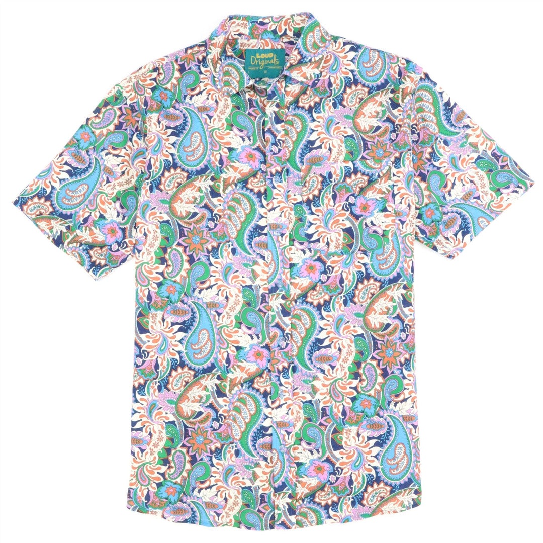 Regular Fit Short Sleeve Shirt - Garden Paisley