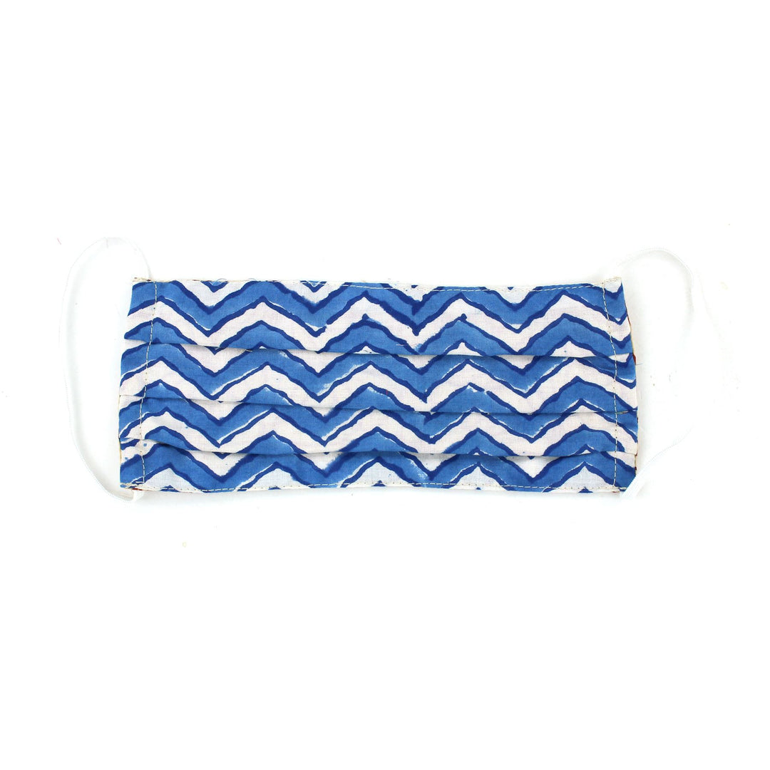 100% Cotton Handmade Pleated Face-Mask
