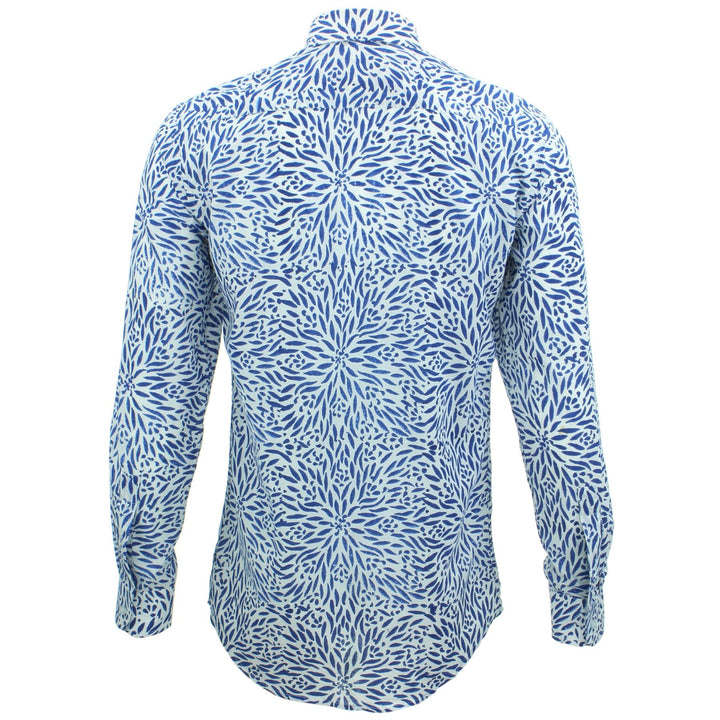 Tailored Fit Long Sleeve Shirt - Block Print - Stamen