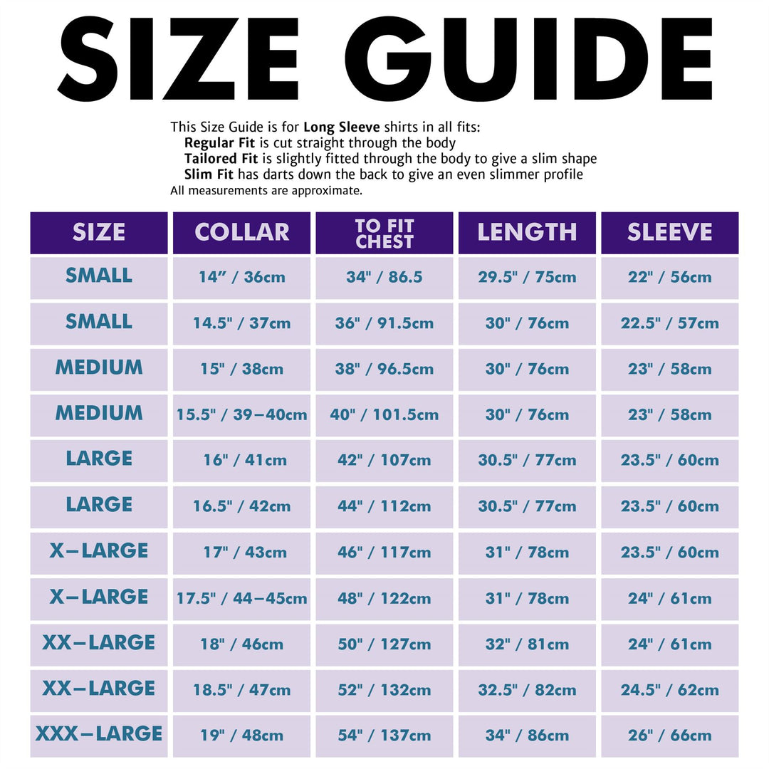 Regular Fit Long Sleeve Shirt - Random Mixed Panel - Blues