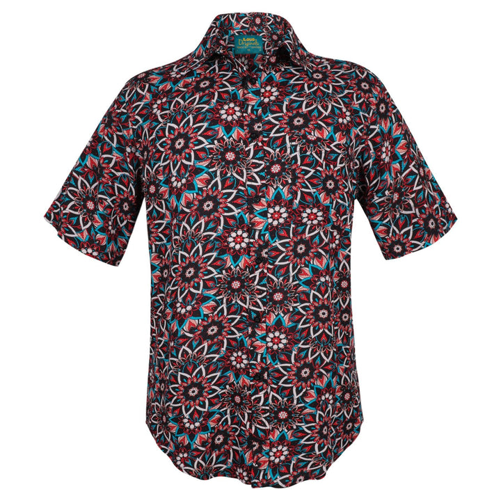 Regular Fit Short Sleeve Shirt - Lotus Kaleidoscope