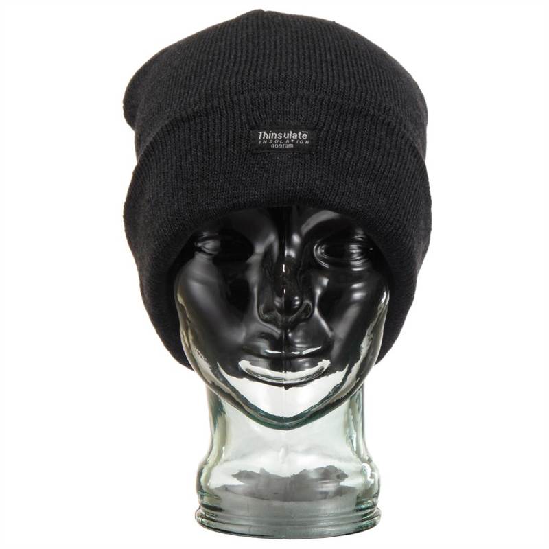Fine Knit Beanie Hat - Charcoal Grey
