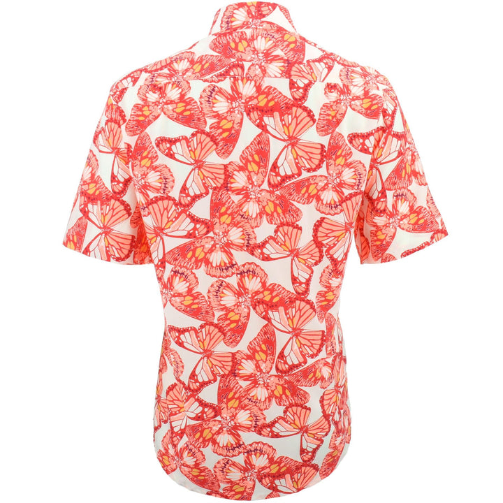 Regular Fit Short Sleeve Shirt - Butterflies
