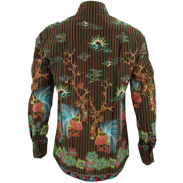 Regular Fit Long Sleeve Shirt - Bird of Paradise