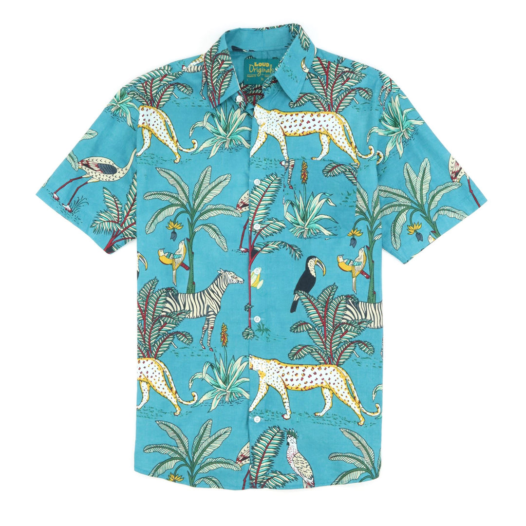 Regular Fit Short Sleeve Shirt - Savanna Jungle Jive