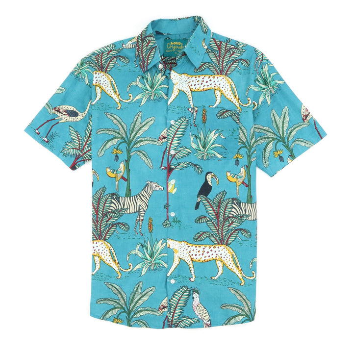 Regular Fit Short Sleeve Shirt - Savanna Jungle Jive