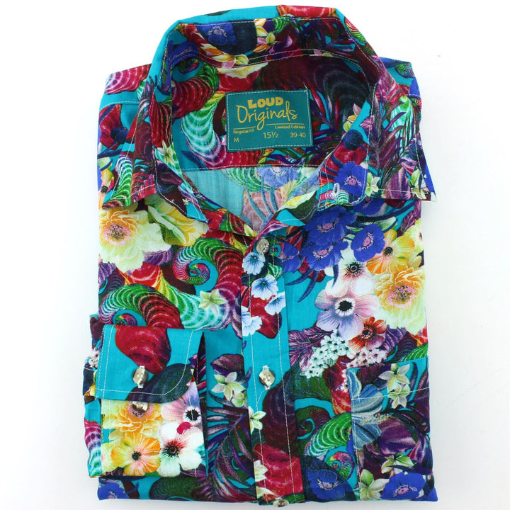 Regular Fit Long Sleeve Shirt - Floral Spiral