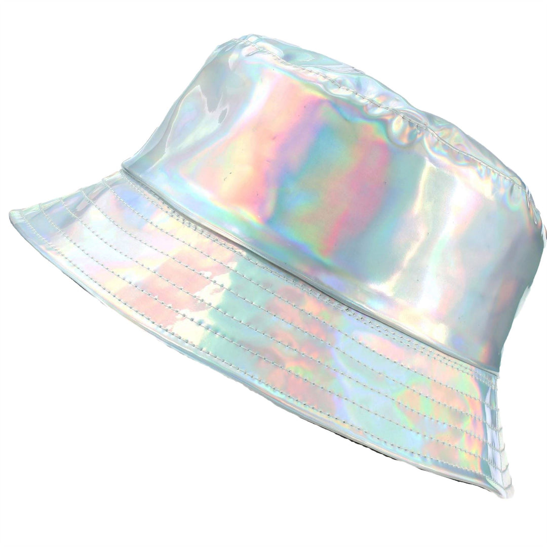Holographic Bucket Hat - Shiny Silver