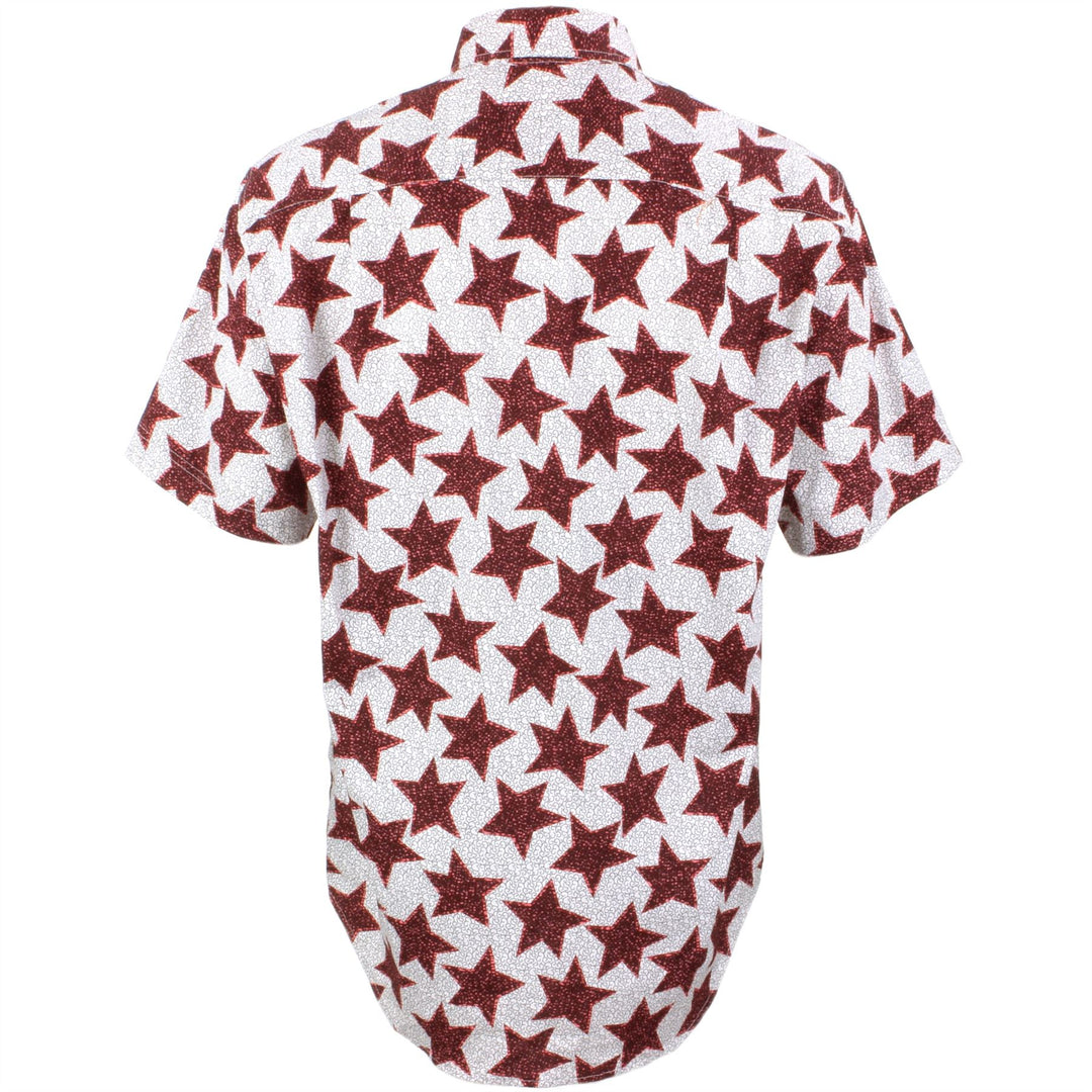 Regular Fit Short Sleeve Shirt - Red Stars