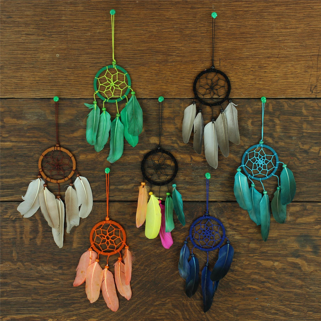 Dreamcatcher - Spiral 6cm Black Grey