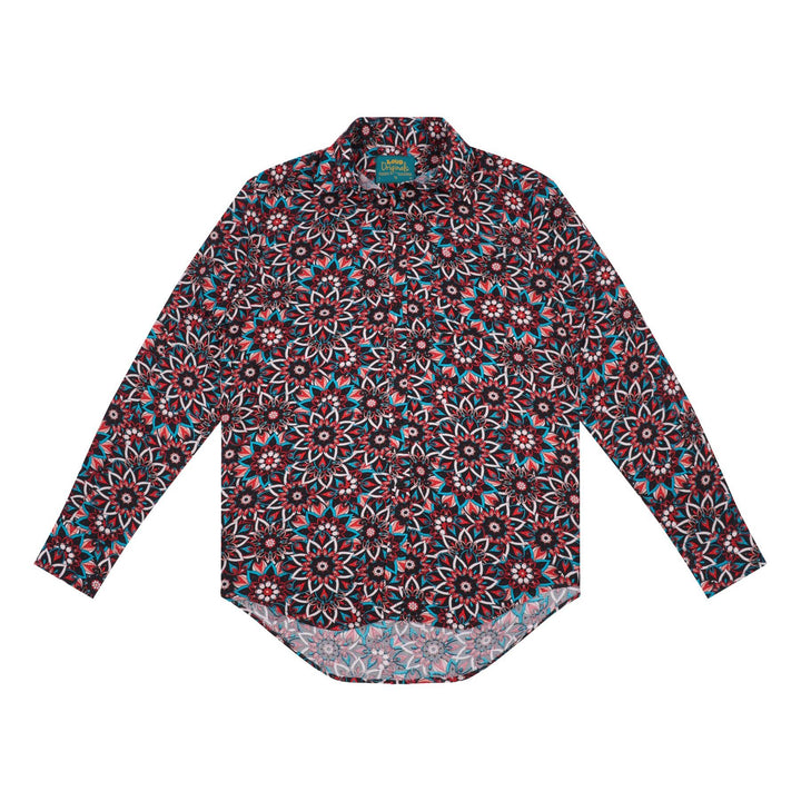 Regular Fit Long Sleeve Shirt - Lotus Kaleidoscope