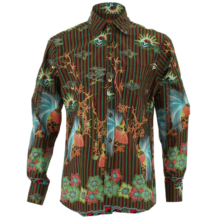 Regular Fit Long Sleeve Shirt - Bird of Paradise