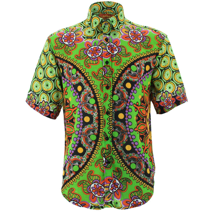 Regular Fit Short Sleeve Shirt - Carnival Mandala