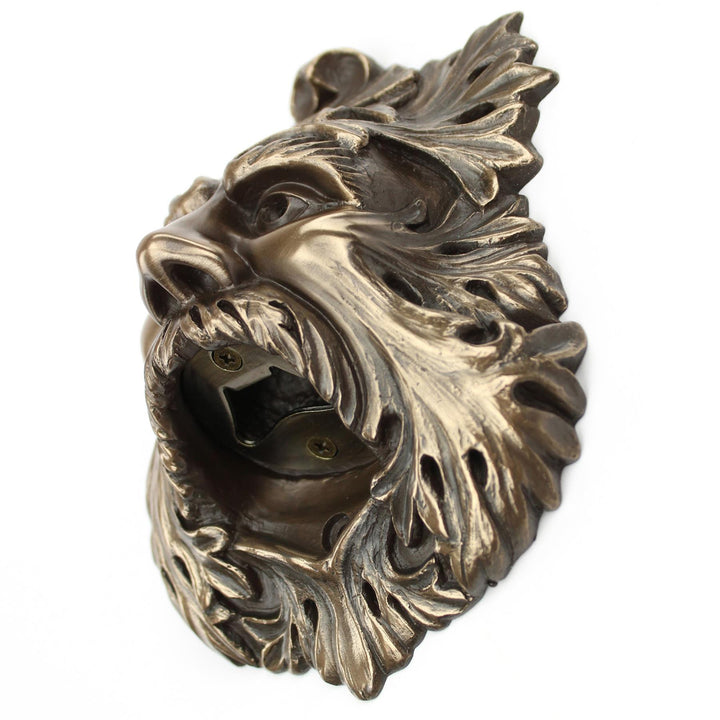 Wall Mounted Character Bottle Opener - Green Man (Bronze)