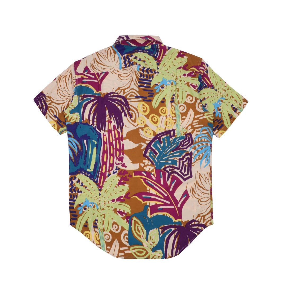 Regular Fit Short Sleeve Shirt - Electric Rainforest
