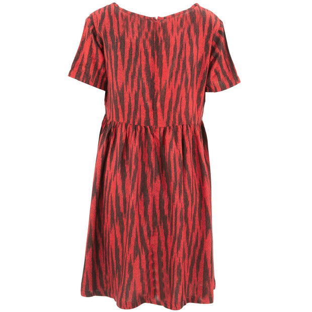 Empire Line Tea Dress - Red Zebra Rayon