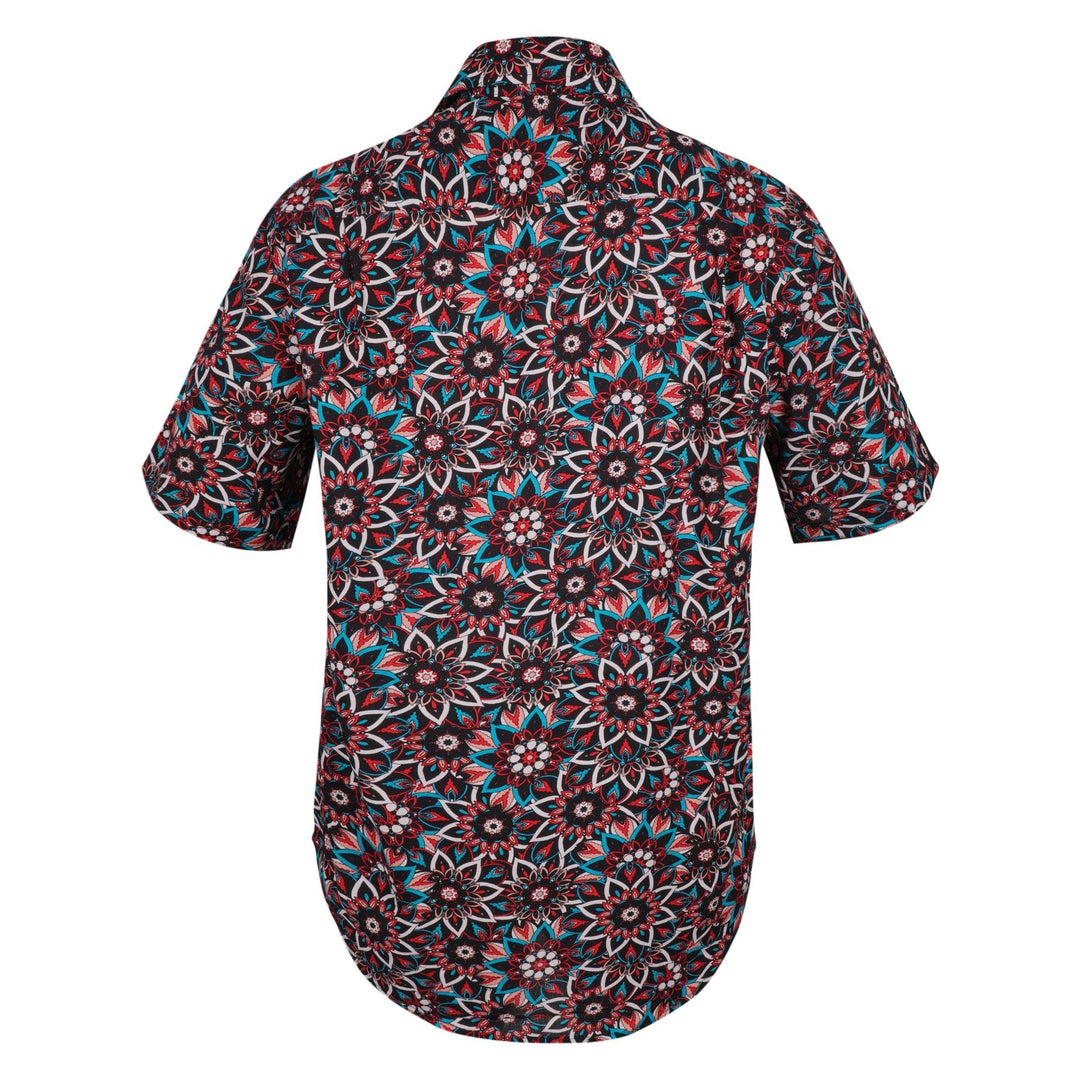 Regular Fit Short Sleeve Shirt - Lotus Kaleidoscope