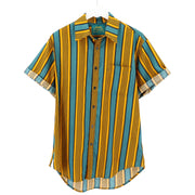 Regular Fit Short Sleeve Shirt - Vintage Stripe