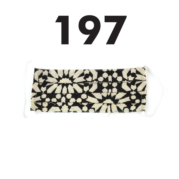 100% Cotton Handmade Pleated Face-Mask