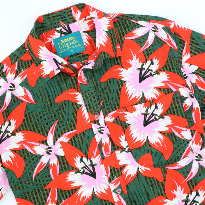 Regular Fit Short Sleeve Shirt - Jungle Lily