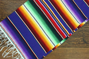 Handgewebter mexikanischer Serape, klein, 192 cm x 88 cm – Lila