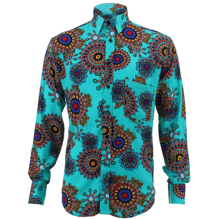 Regular Fit Long Sleeve Shirt - Fractal Suzani