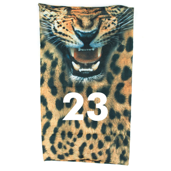 Printed Snood Face Mask - Leopard Face