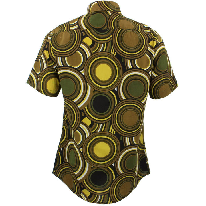 Tailored Fit Short Sleeve Shirt - Retro Circles