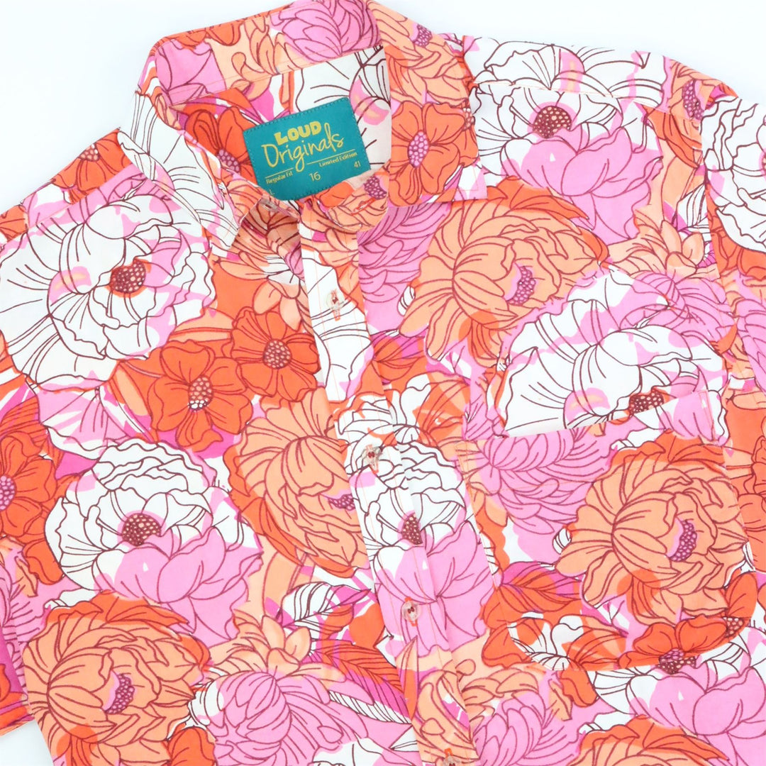 Regular Fit Short Sleeve Shirt - Pink Peony
