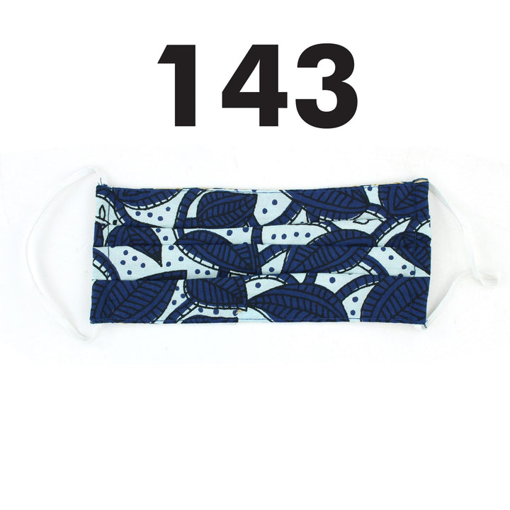 100% Cotton Handmade Pleated Face-Mask