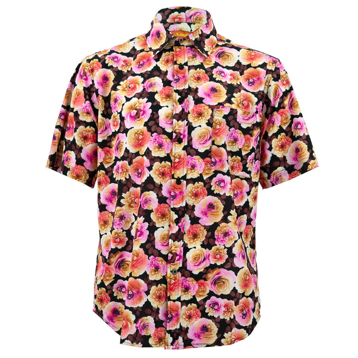 Regular Fit Short Sleeve Shirt - Blooming - Pink