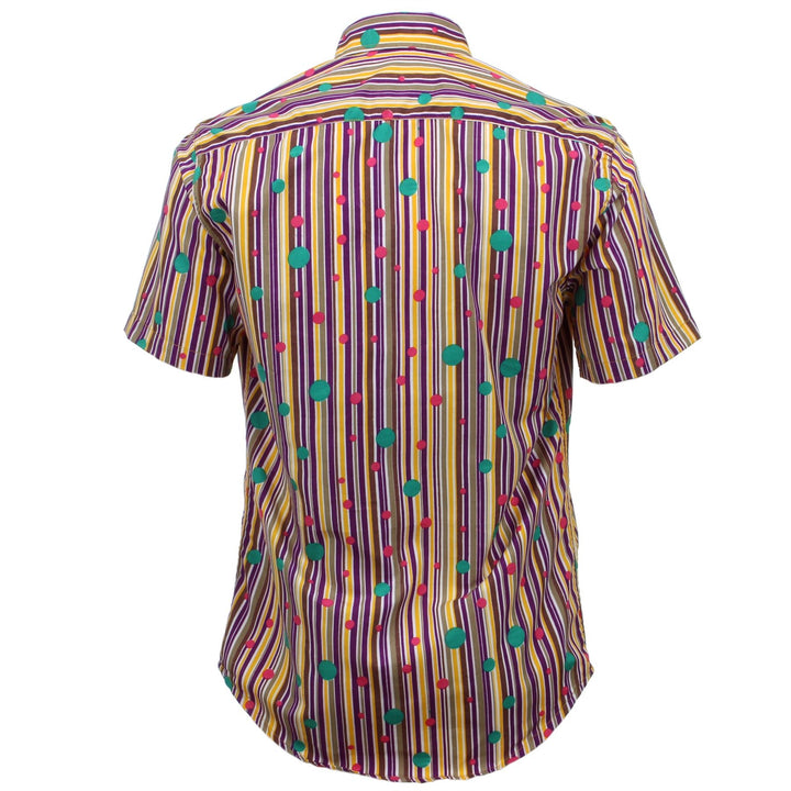 Tailored Fit Short Sleeve Shirt - Stripes & Spots
