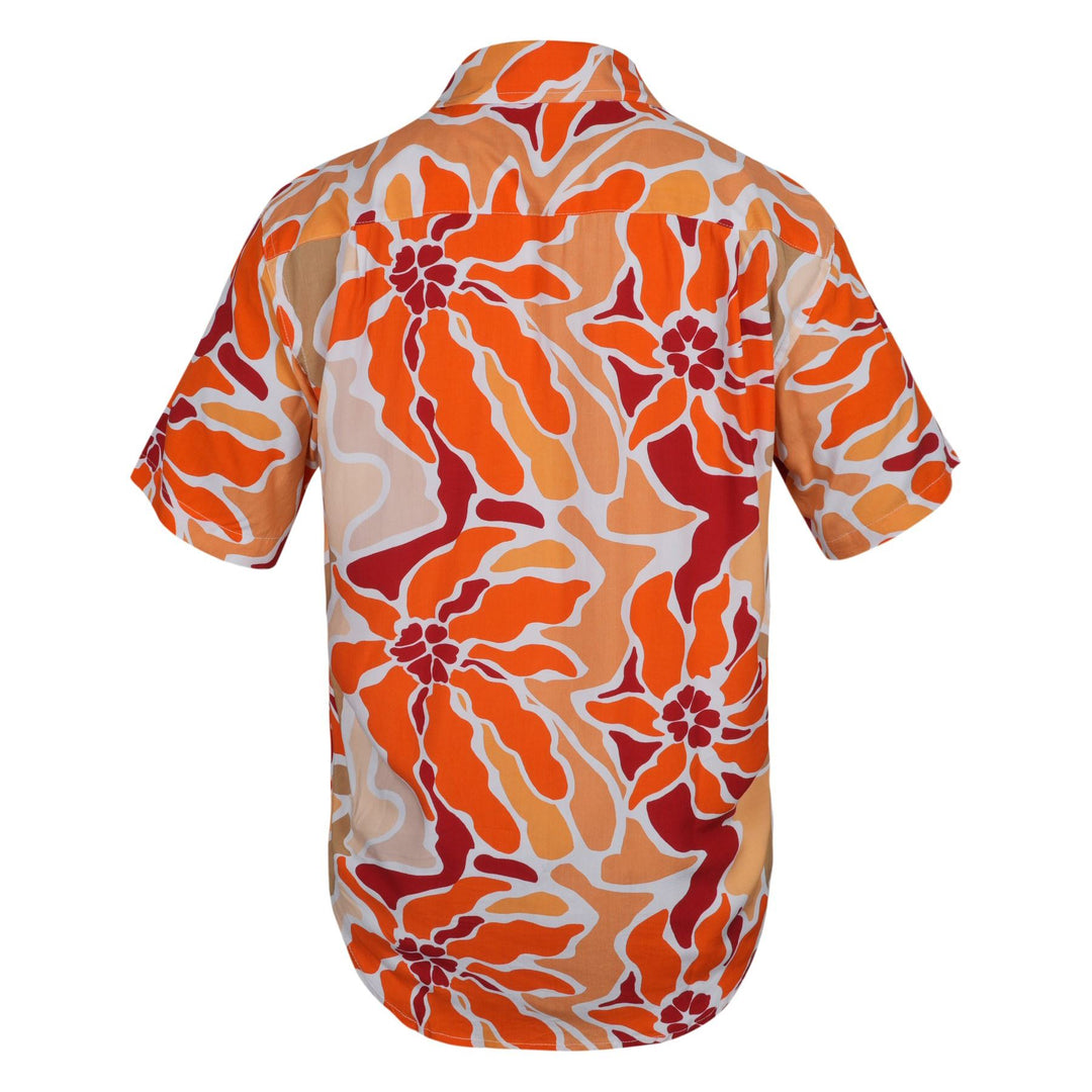 Regular Fit Short Sleeve Shirt - Salmon Reef