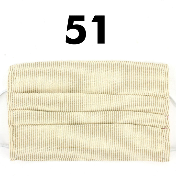 100% Cotton Handmade Pleated Face-Mask