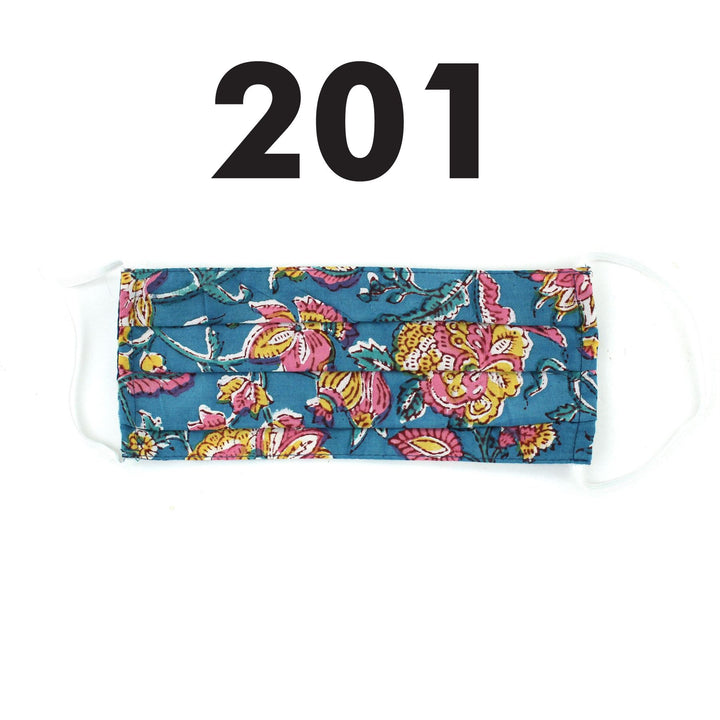 100% Cotton Handmade Pleated Face-Mask