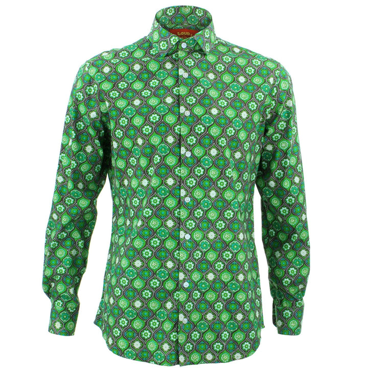 Tailored Fit Long Sleeve Shirt - Fleur Crest