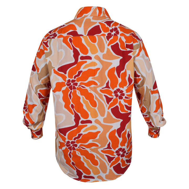 Regular Fit Long Sleeve Shirt - Salmon Reef