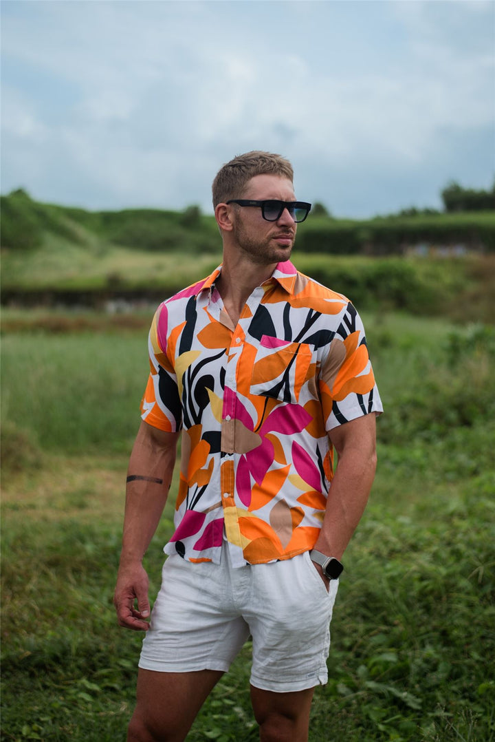 Regular Fit Short Sleeve Shirt - Carnival Sunset