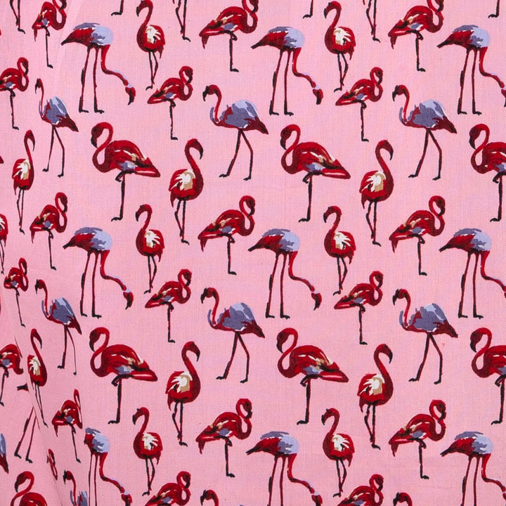 Regular Fit Short Sleeve Shirt - Flamingos