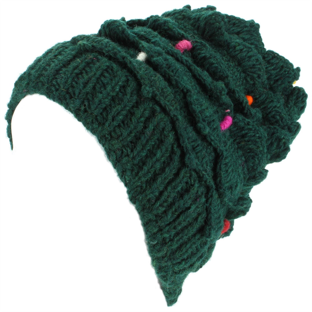 Wool Knit Christmas Tree Hat