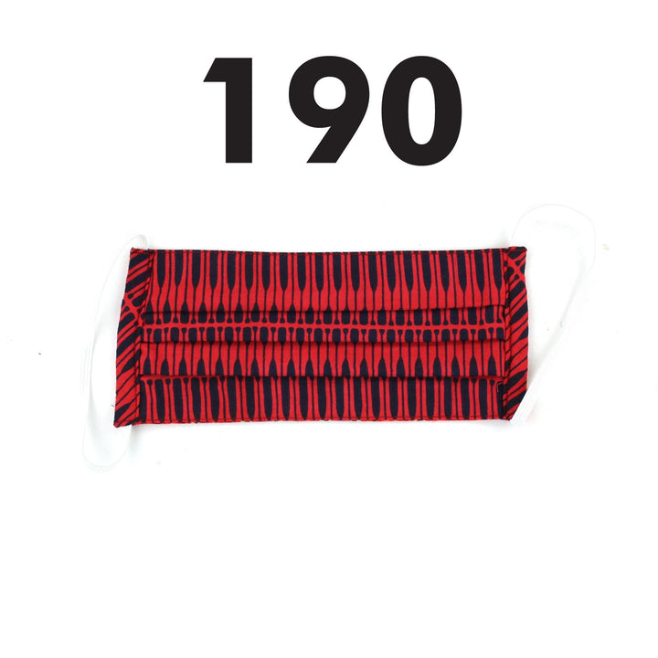 100% Cotton Handmade Pleated Face-Mask