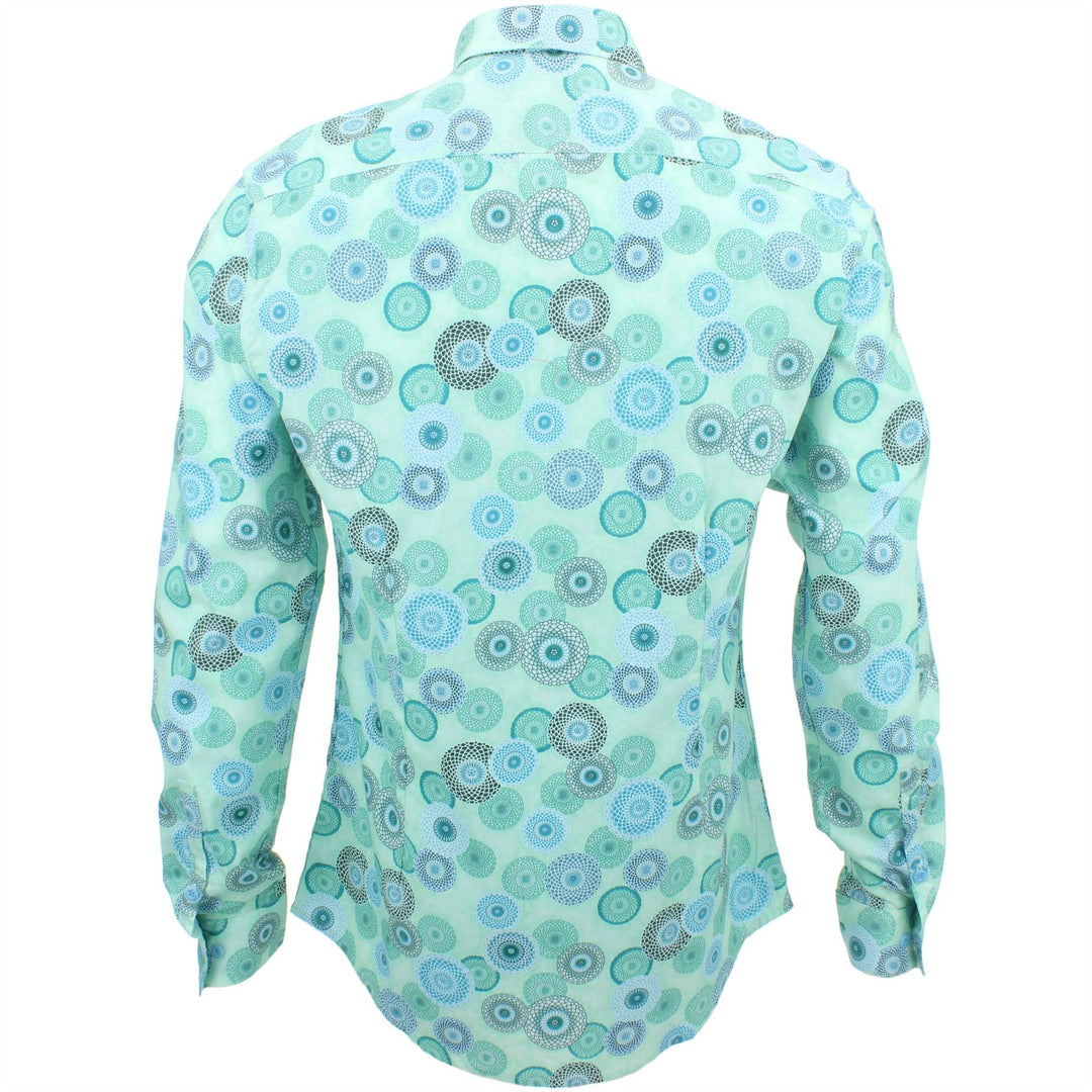 Slim Fit Long Sleeve Shirt - Spirograph